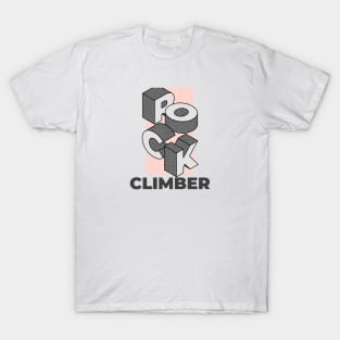 Rock Climber Pink T-Shirt